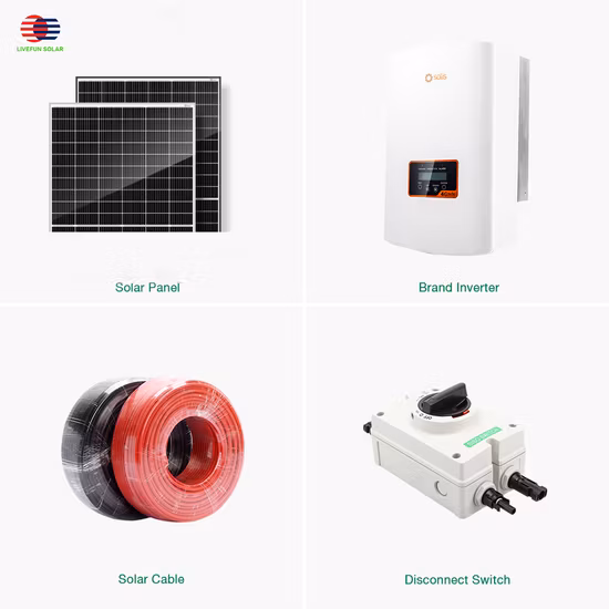 그리드 상업용 옥상의 분산형 태양광 발전 시스템 30kw 40kw 50kw 60kw